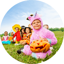 Halloween Party Outdoor With Costumes